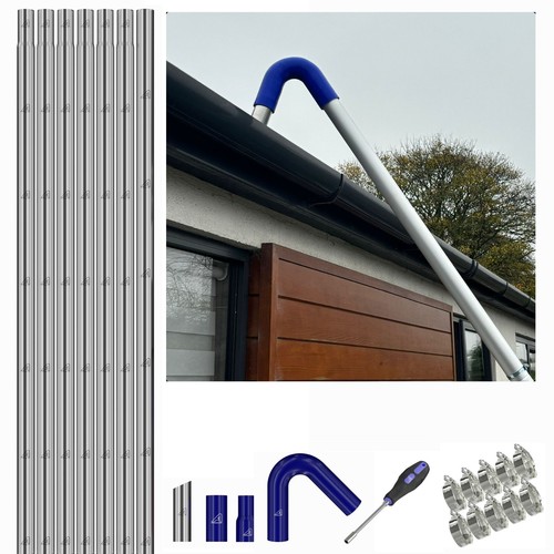 Gutter vacuum pole - kit, long