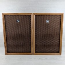 Vintage Sanyo SX-2611 Hi-Fi Stereo Speakers Retro 1970s Wooden Japan Made 