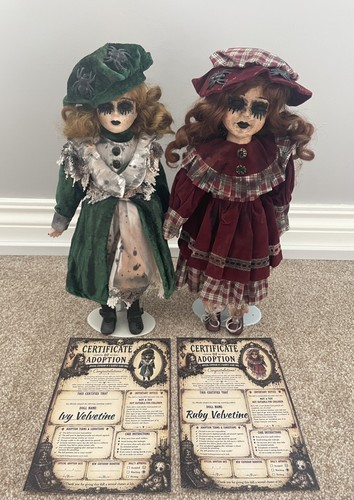 Porcelain horror doll set - porcelain,