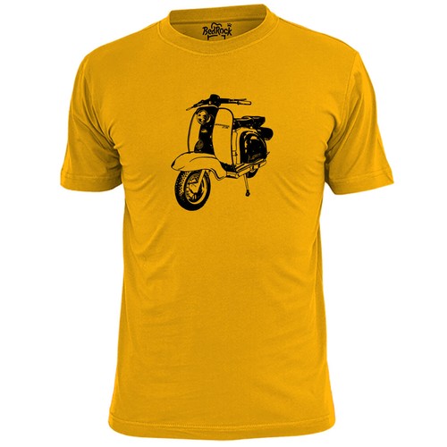 Mens lambretta scooter - lambretta, stencil