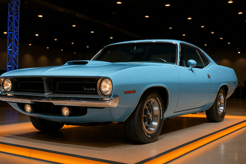 Plymouth barracuda light blue - plymouth,