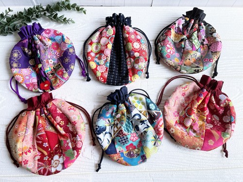 Kimono mini pouch drawstring - kimono,