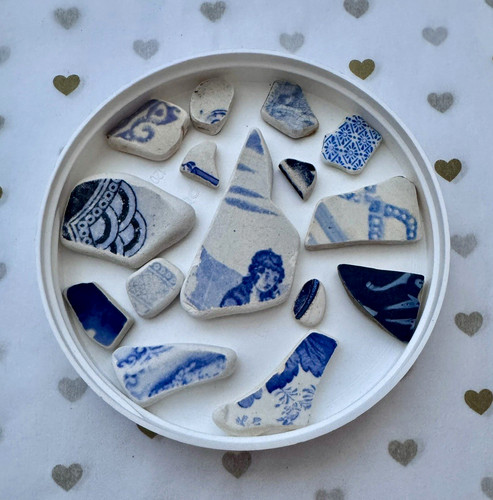 Scottish sea pottery shards - pottery,