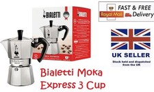 Bialetti Moka Pot 3 Cup - FREE ROYAL MAIL - Same Day Dispatch