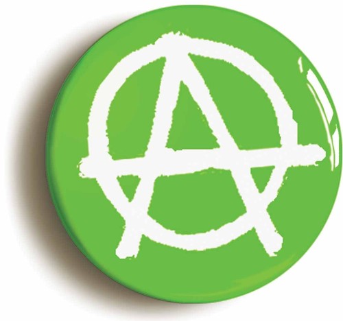 Anarchy punk badge - button, pin