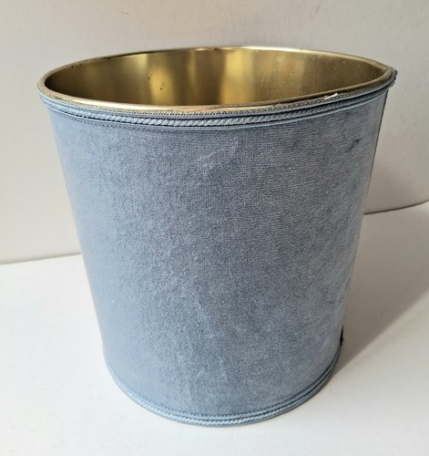 Vintage blue velvet covered - velvet,