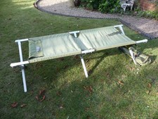 Camp bed British army lightweight frame VERY strong takes  150kg 2007