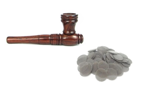 Wooden smoking pipe small - wooden,