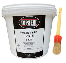 Topseal Tyre Fitting Paste With Brush Tyre Lub Soap Tyre Bead Paste 5kg Tub