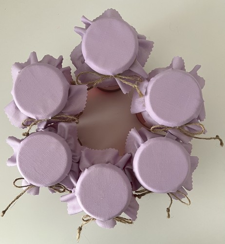 Handmade lilac jam jar - 6,