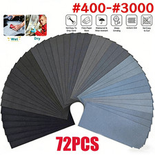 72Pcs Assorted Sanding Wet and