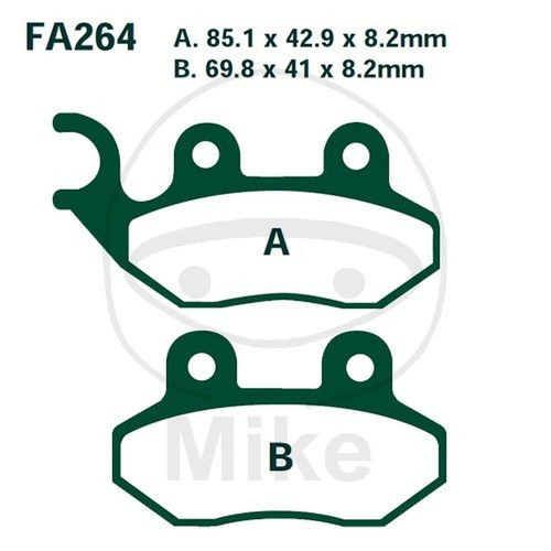 Pair brake pads ebc - ebc, sp