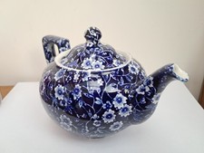 Burleigh Calico Staffordshire ENGLAND CHINZ pattern Miniature Teapot