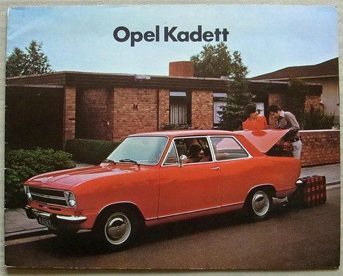 Opel kadett car sales brochure - opel,