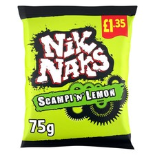 Nik Naks Scampi 'N' Lemon 75g - from Giant Bradley's Sweet Shop
