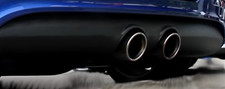 Rolled In 4" Tailpipes suitable for Mk5 Mk4 Golf R32 Bumper Exhaust Stainless
