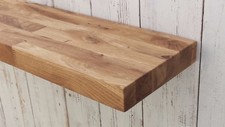 Solid OAK wood floating Mantel