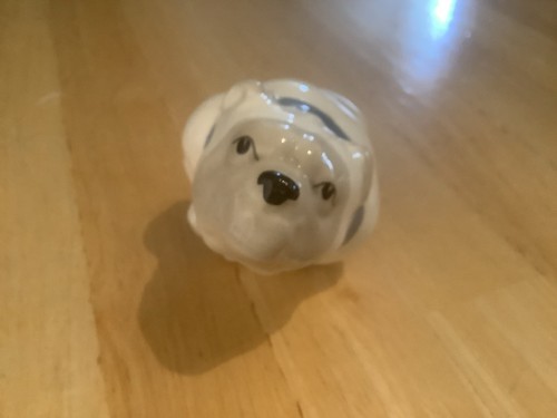 Szeiler pottery small bulldog - szeiler,