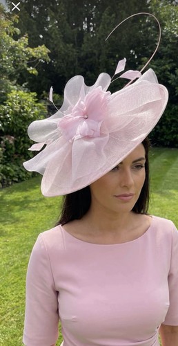Rose pink wedding ascot disc - pink,