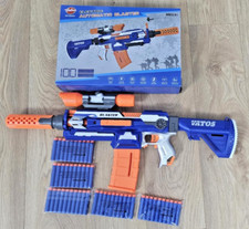 VATOS Automatic Electric Machine Gun Toy Gun Sniper Rifle With Scope & 50 Darts