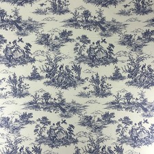 French Toile de Jouy 100% Cotton Designer Upholstery Curtain Fabric 54" Wide 