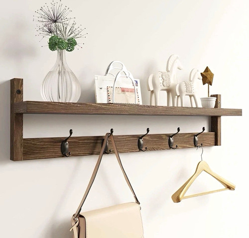 Wall mounted wooden - coat, &