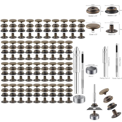 Piece 15mm snap fastener - 15mm,