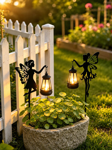 Fairy silhouette garden - fairy,