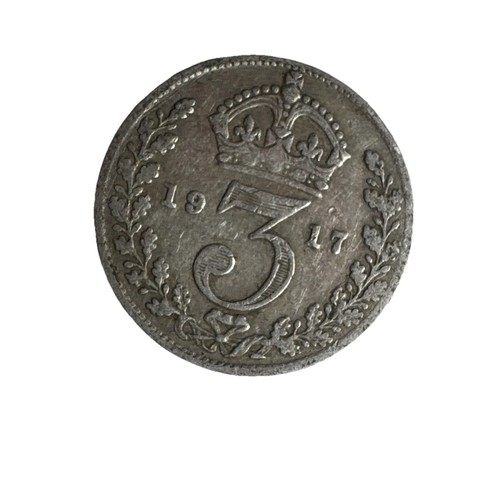1917 silver threepence - silver,
