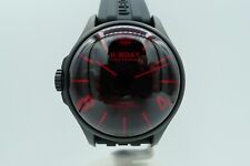 U-BOAT DARKMOON 8466/B RED OIL FILLED SWISS ITALIAN STEEL PVD DIVER 45MM DESTRO