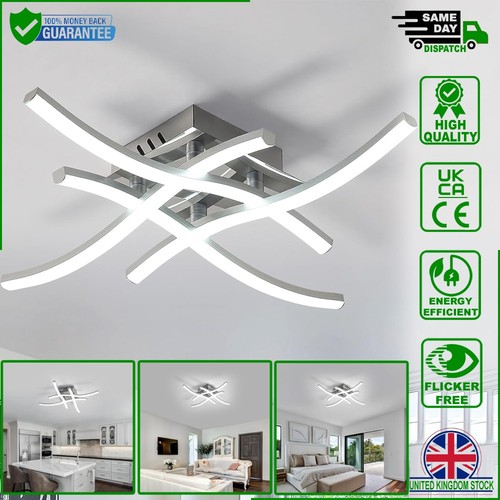 Elegant 36w wave led ceiling - 4,