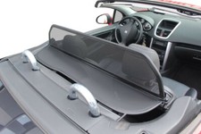 WIND DEFLECTOR FITS PEUGEOT 207 CC 2006-2014 BLACK WINDSTOP WINDBLOCKER APERTA