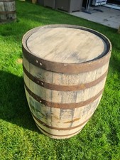 REFURBISHED OAK WHISKEY BOURBON BARREL  Wooden Keg Pub Table/ Garden Stand