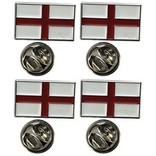 4 x England Flag Enamel &
