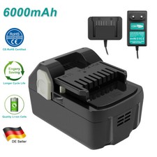 6000mAh 18V Lithium Battery/Charger For Hitachi BSL1815X BSL1825 BSL1830 BSL1840