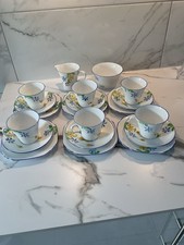 Melba Fine China , 6 Cups , Saucers , Side Plates , Milk Jug And Bowl .