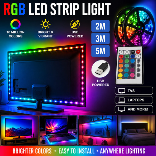 Led strip lights - strip, rgb
