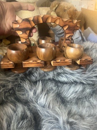 Vintage hand crafted wooden - hand,