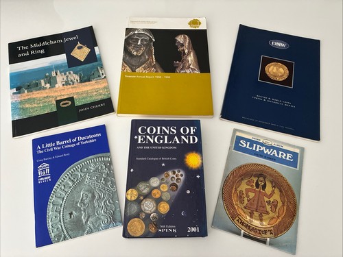 Vintage books coins - books,
