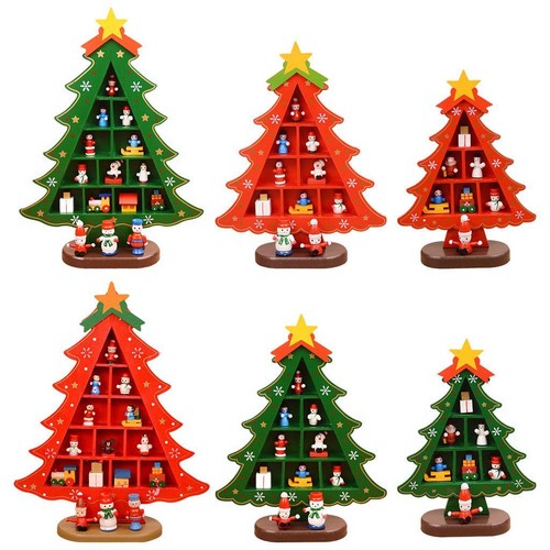Wooden christmas tree - wooden,