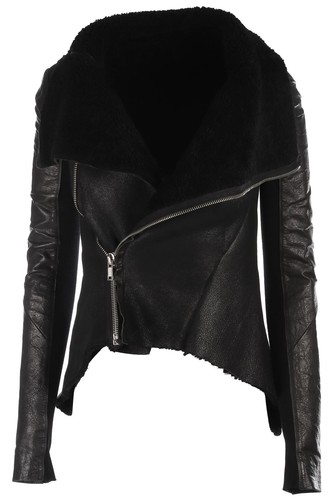 Rick owens black shearling - rick,