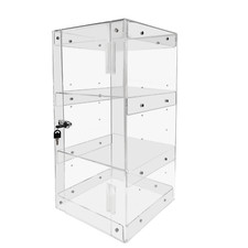 Acrylic Lockable Display Cabinet Case Showcase - Collectables 60x30x30cm (DS600)