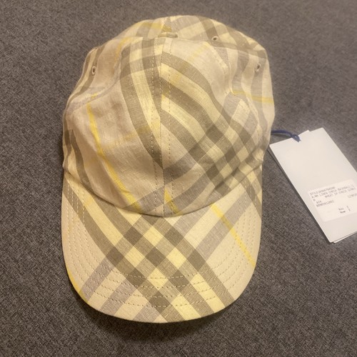 Burberry check linen baseball - burberry,