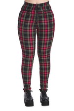 Red Tartan Check Plaid Skinny