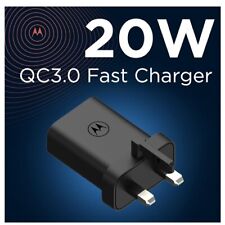Original Motorola TurboPower 20W UK Main Wall Charger Plug Only Black