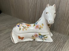Aynsley Cottage Garden Horse Trinket Excellent Condition