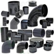 82mm/3" Solvent Weld WASTE Pipe FITTINGS and PIPE, BLACK, for 82 mm OD pipe