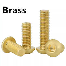 M3 M4 M5 M6 M8 Brass Allen Hex Socket Button Head Screws Hexagon Bolts