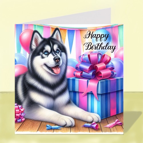 Siberian husky dog birthday - siberian,