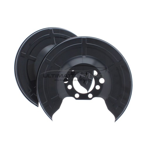 Rear brake disc dust - rear, shields